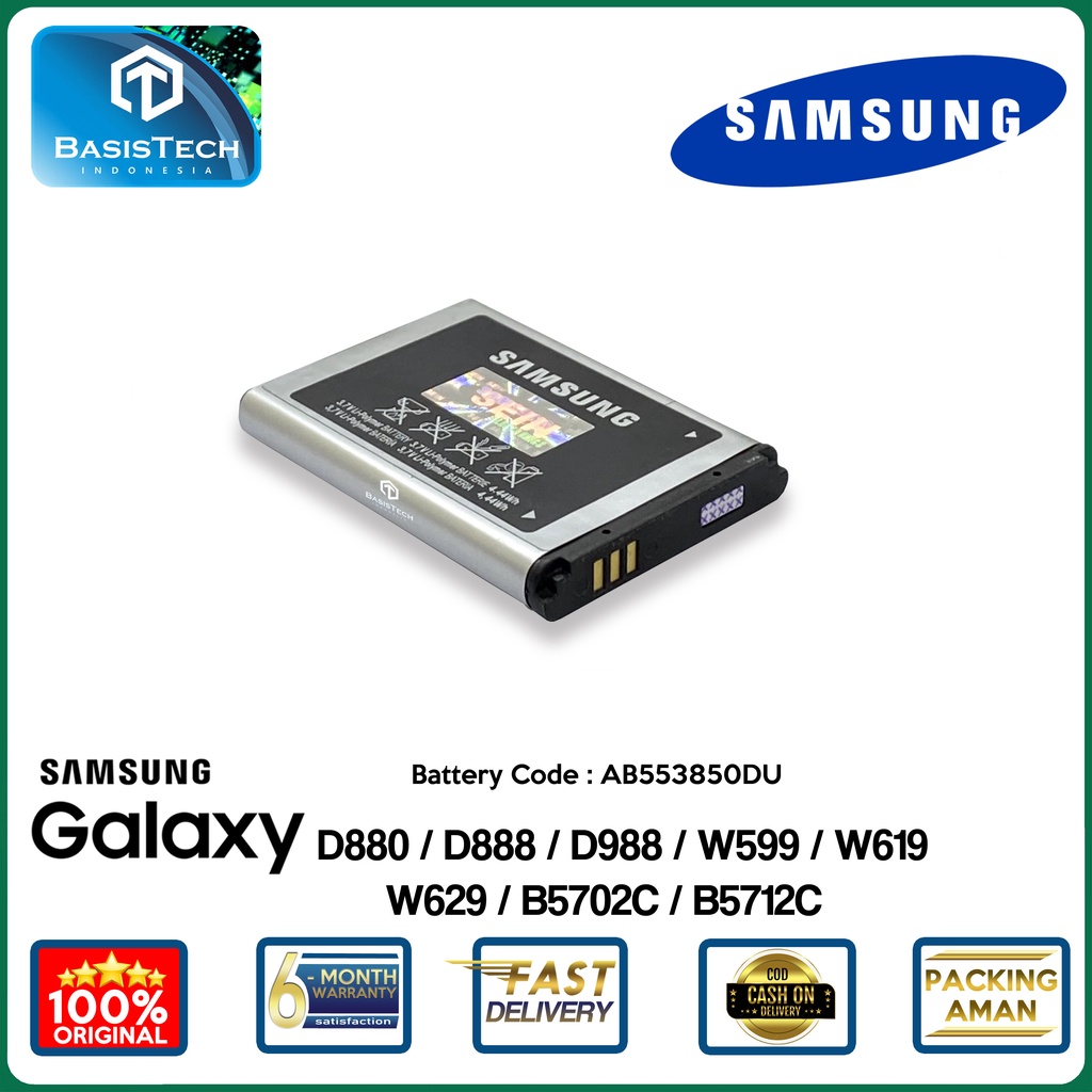 BATERAI SAMSUNG D880 - D888 - D988 - W599 - W619 - W629 - B5702C - B5712C - ORI