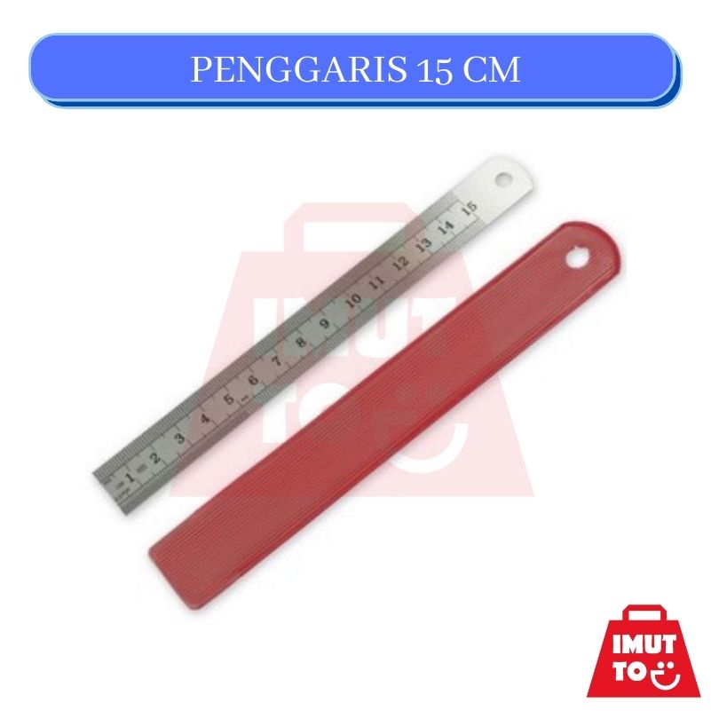 

IMUTTO - PENGGARIS GARISAN MISTAR BESI STAINLESS 15 CM MURAH MERIAH BERKUALITAS ALAT TULIS KANTOR