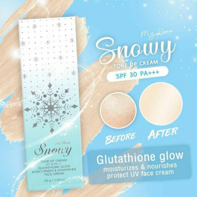 MY KANA SNOWY TONE UP CREAM 30 GR 100% ORIGINAL