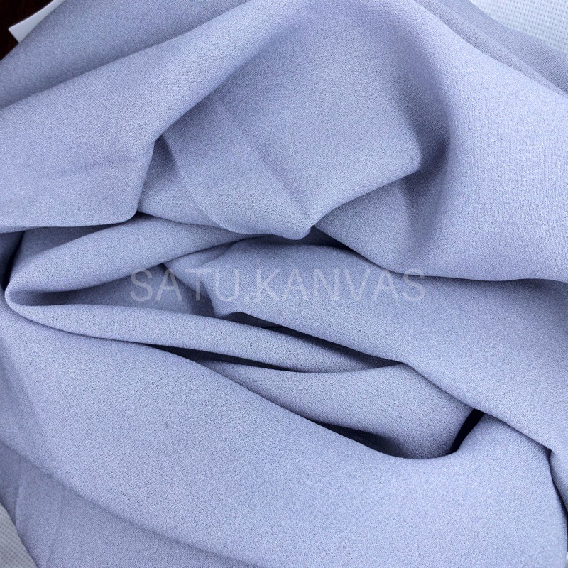 Kain DIAMOND CREPE / DIAMOND GEORGETTE murah-Silver