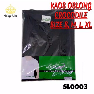  Kaos oblong crocodile  warna biru dongker Kaos  Oblong  