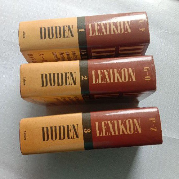 DUDEN LEXIKON in DREI BANDEN band 1-band 3