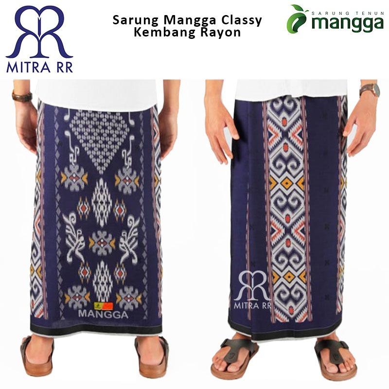 Sarung Mangga Premium Classy Kembang Sutra Sarung Tenun