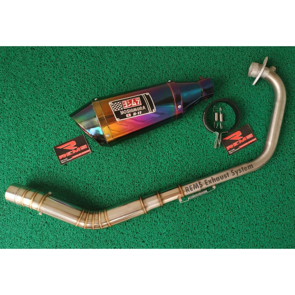 Knalpot Yoshimura R11 Pelangi GSX R150 - Thunder - DLL Fullset