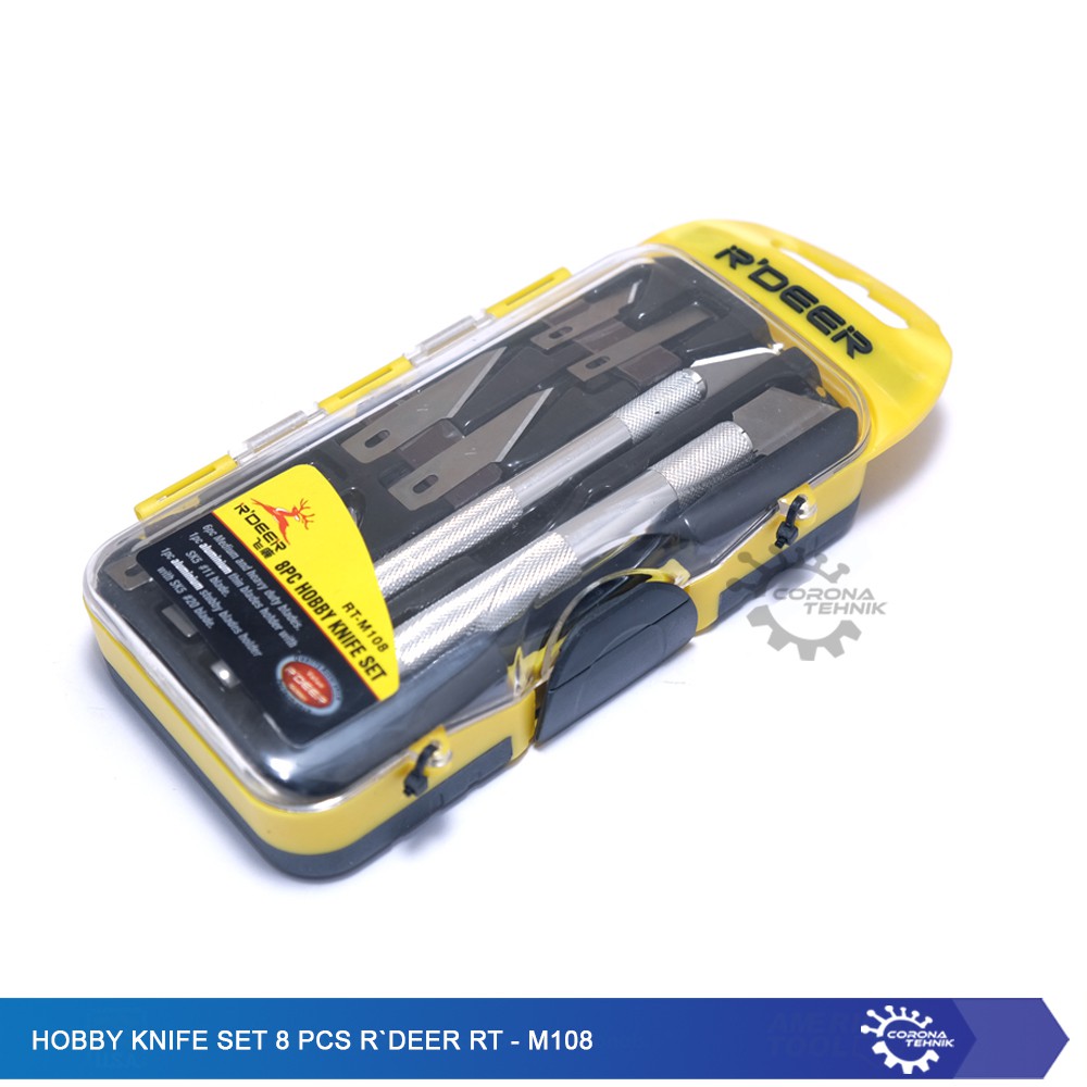 Hobby Knife Set 8 Pcs R`DEER - RT-M108