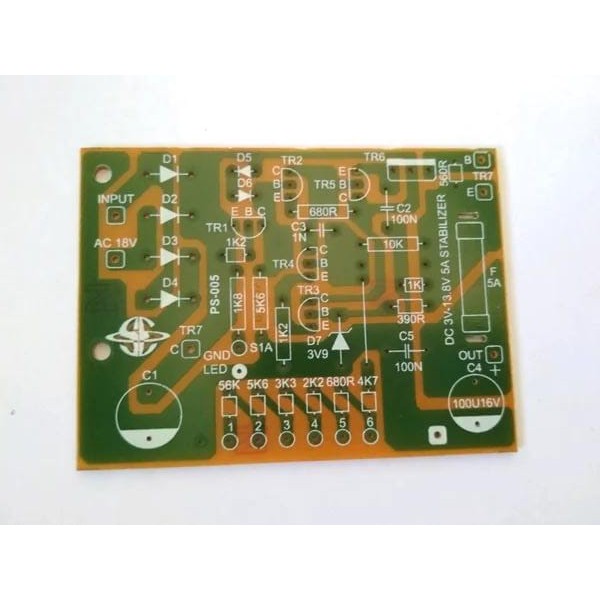 PCB Power Supply 3V-13.8V 5A PS-005