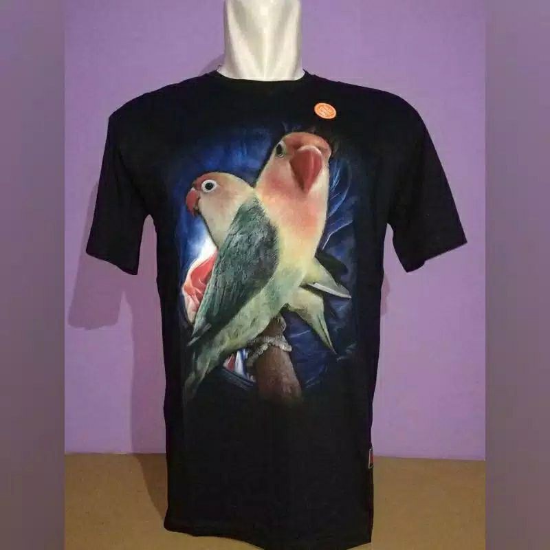 KAOS TSHIRT LOVEBIRD / LOVE BIRD KAOS PECINTA BURUNG KICAU MANIA PREMIUM