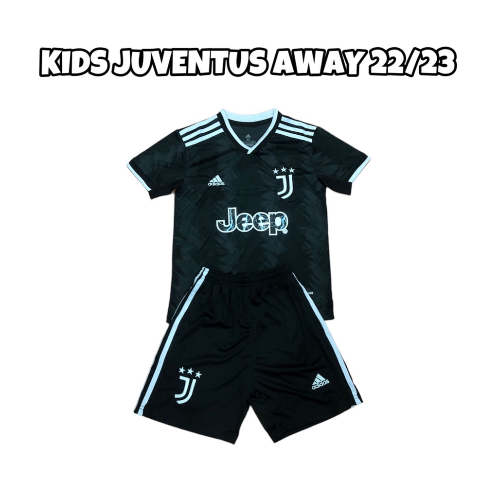 Baju Bola Anak Juventus Away 2022 2023 Grade Ori Import Setelan Jersey Anak Kids Fullset Satu Set Us