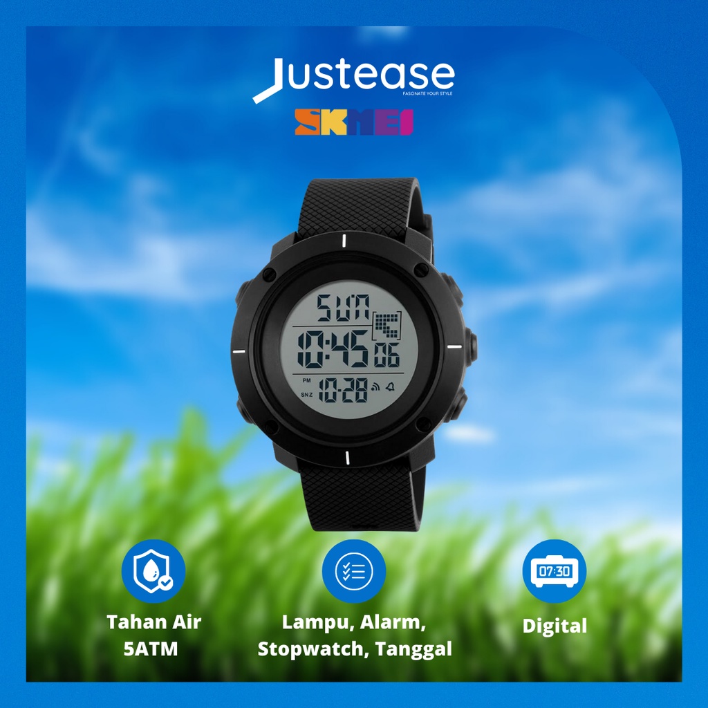 SKMEI Hashmal 1213/1212 Jam Tangan Pria Wanita Digital Anti Air Original Anti Air Justease