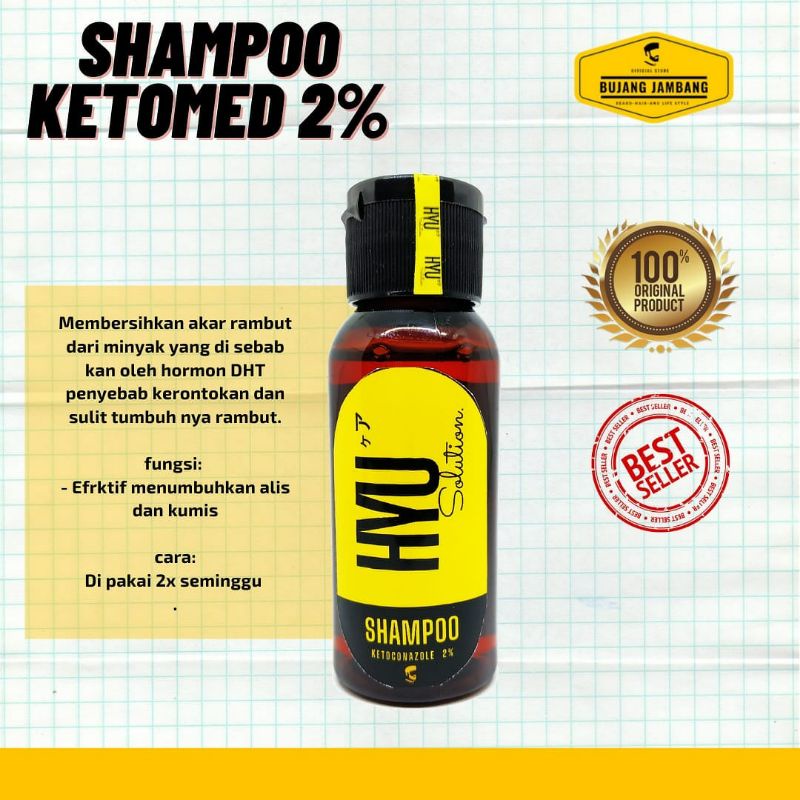 Hyu Shampoo Ketomed / Shampoo kebotakan/ shampoo anti ketombe