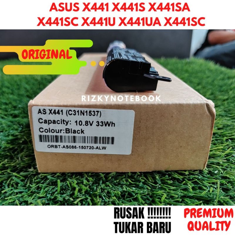 100% ORI !!! Batre Batrai Baterai Laptop ASUS X441 X441S X441SA X441SC X441U X441UA X441SC LAPTOP ASUS X441 X441S X441SA X441SC X441U X441UA (A31N1537) (3 CELL)