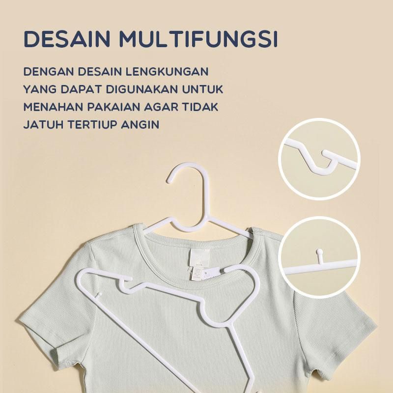 Samono SCH10 Gantungan Baju Anti Slip isi 10