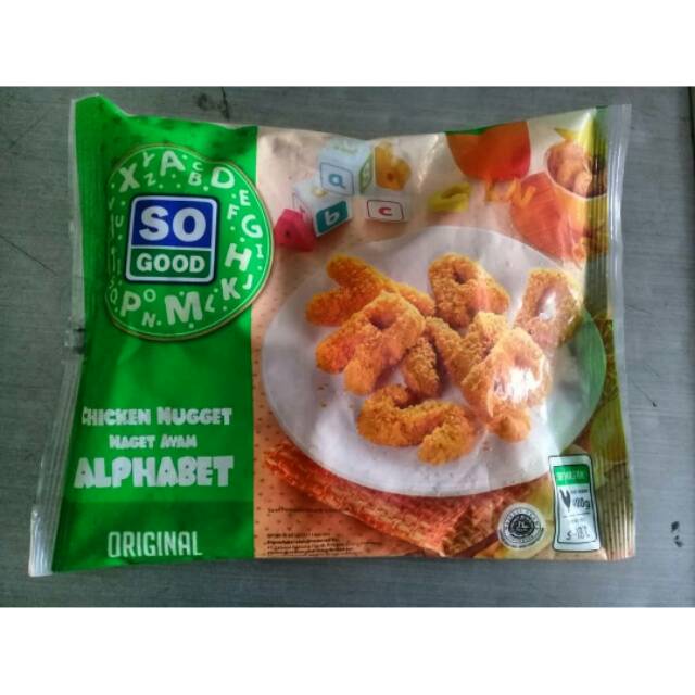 

So good chicken nugget alphabet 400gr nugget ayam