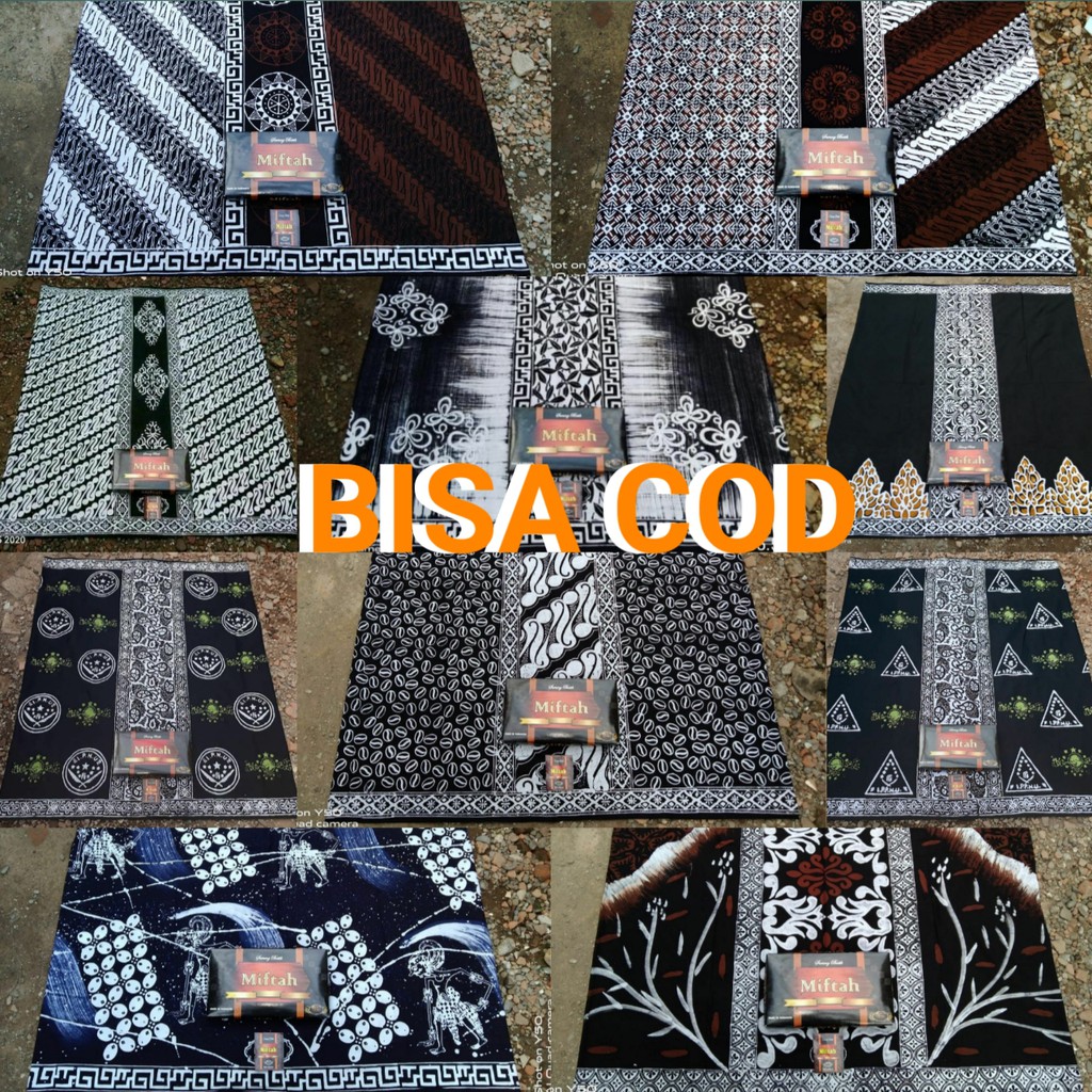 SARUNG BATIK Gus Azmi MOTIV WAYANG WARNA HITAM UKURAN DEWASA 120 X 220 Cm