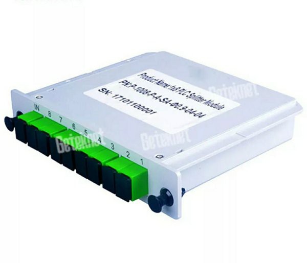 Passive Splitter PLC BOX Cassette FO 1:8 Fiber Optik Pasif Spliter FO FTTH SC UPC