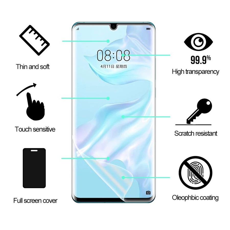 Tempered Glass UV Full Glue Huawei P30 Pro - Tempered UV Lamp P30 Pro