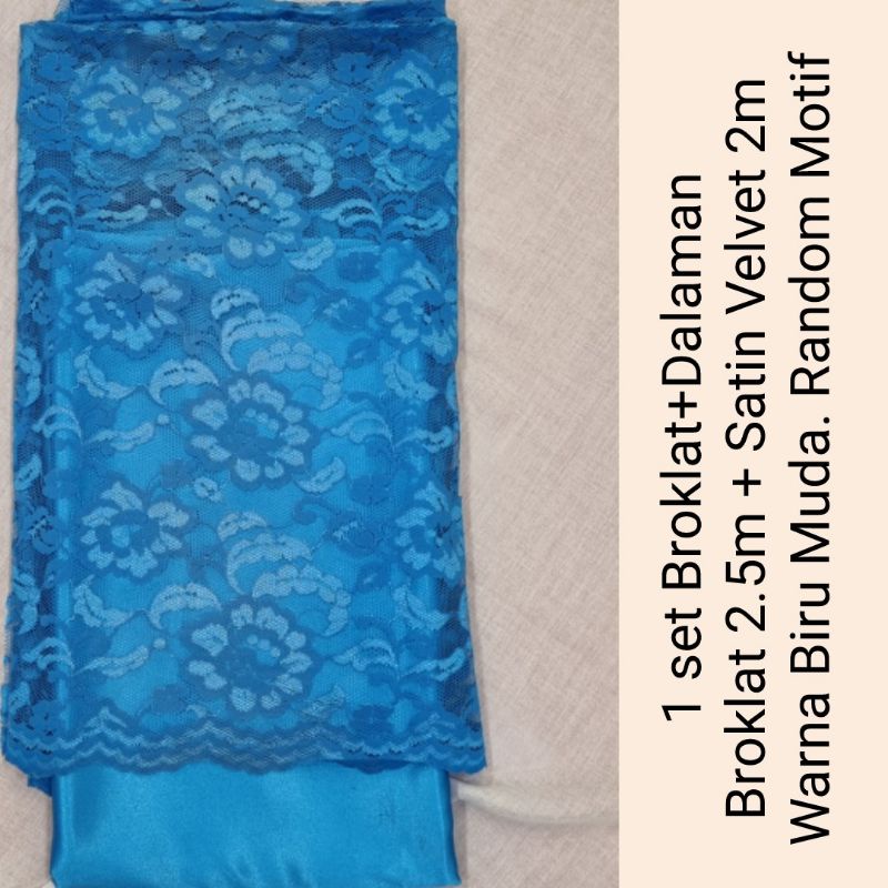 Broklat kain bruklat 1 set sama furing paket bridesmaid
