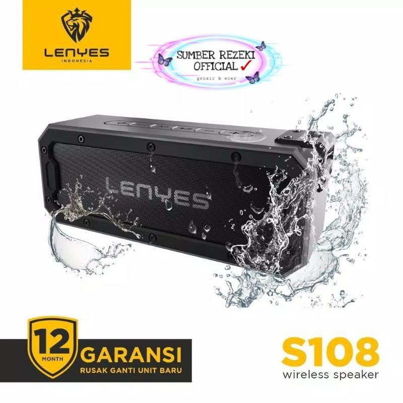 [SR] LENYES  BLUETOOTH  SPEAKER  S108 WATERPROFF ANTI AIR / SPEAKER LENYES S108