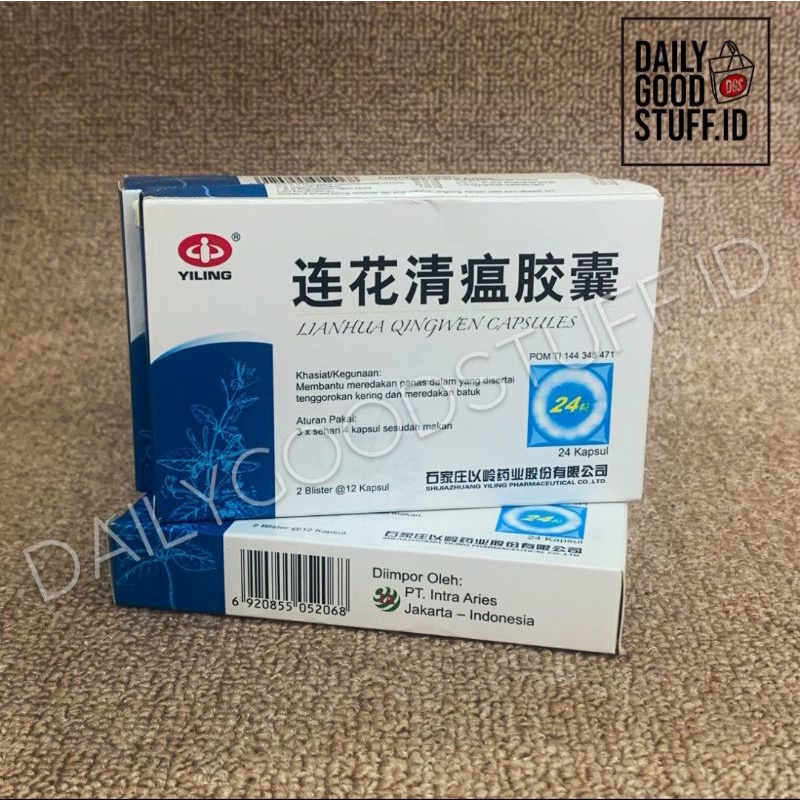 Lianhua Qingwen Jiaonang Original BPOM 24 kapsul