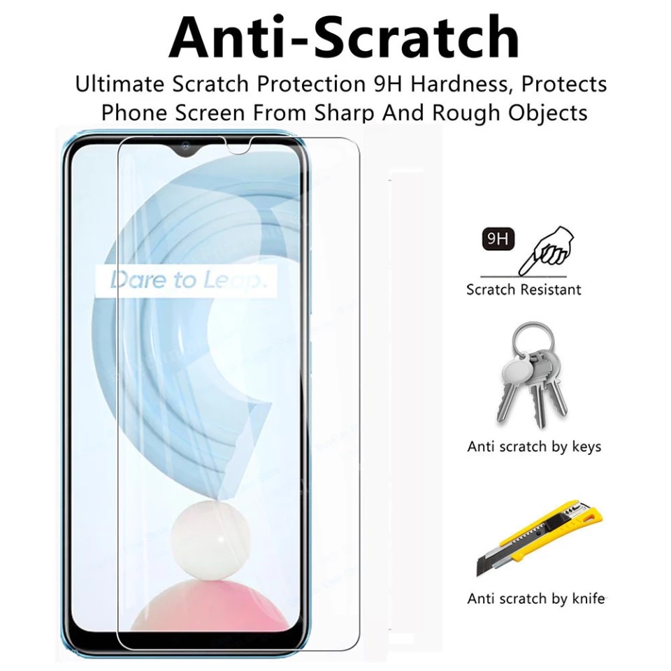 PROMO Tempered Glass REALME C21Y Full Layar Screen Guard Protector Antigores Kaca