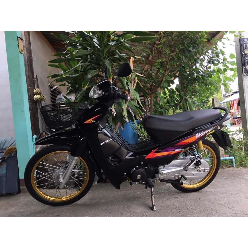 striping wave 110 Supra hitam