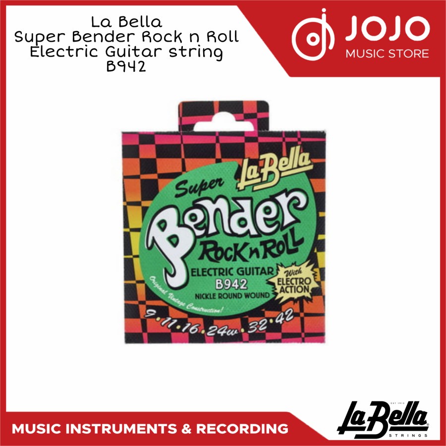 Senar Gitar Super LaBella Bender B942 Electric Nickel