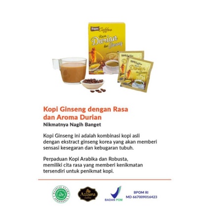 

AZZURA KOPI GINSENG DURIAN