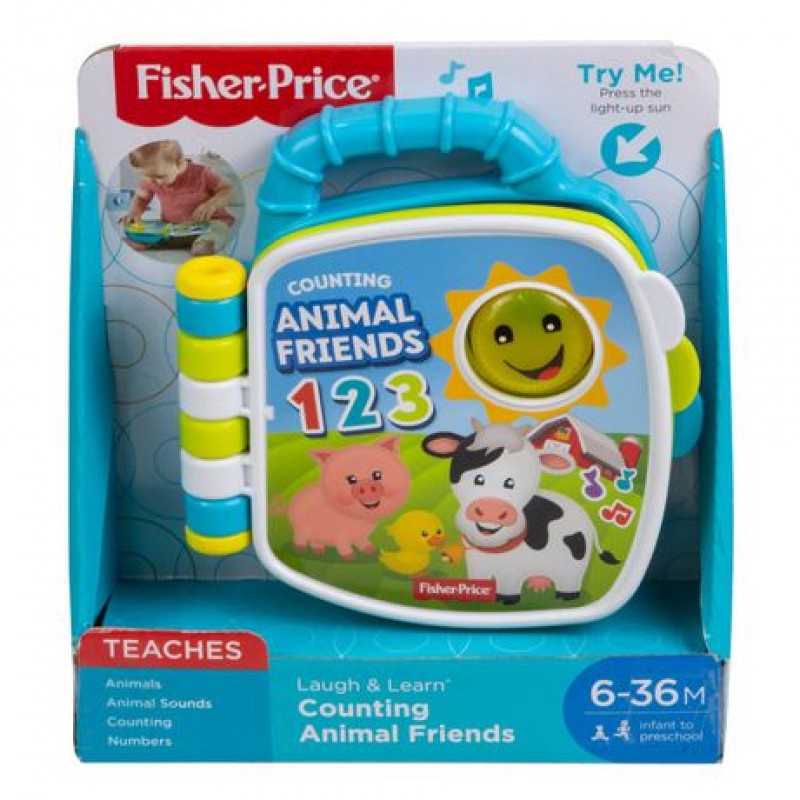 Fisher Price Counting Animal Friends Book - Buku Mainan Edukasi Bayi