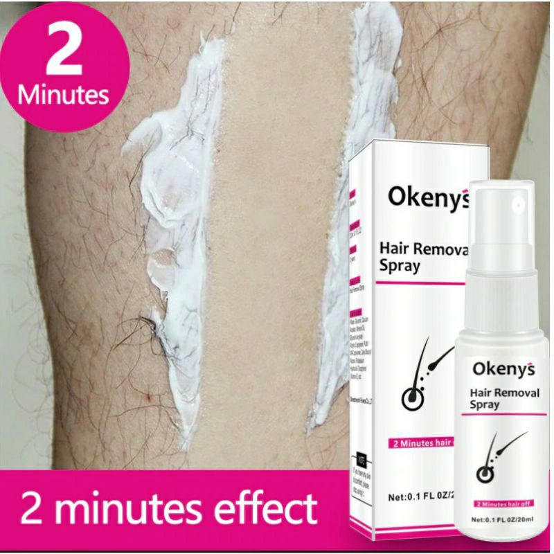 Okenys Hair Removal Spray Penghilang bulu Ketiak Kaki Tanpa Rasa Sakit