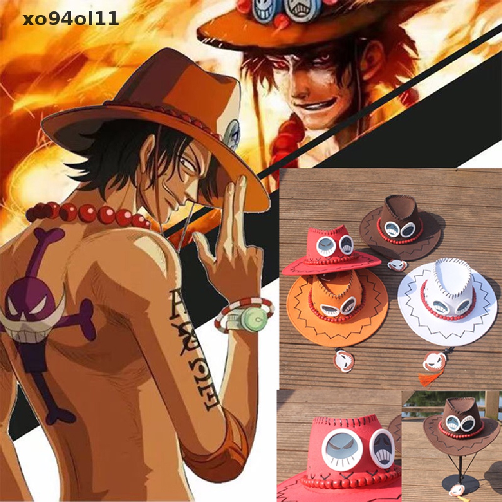 Topi Koboi Cosplay Anime One Piece Portgas D Ace Untuk Pria Dan Wanita