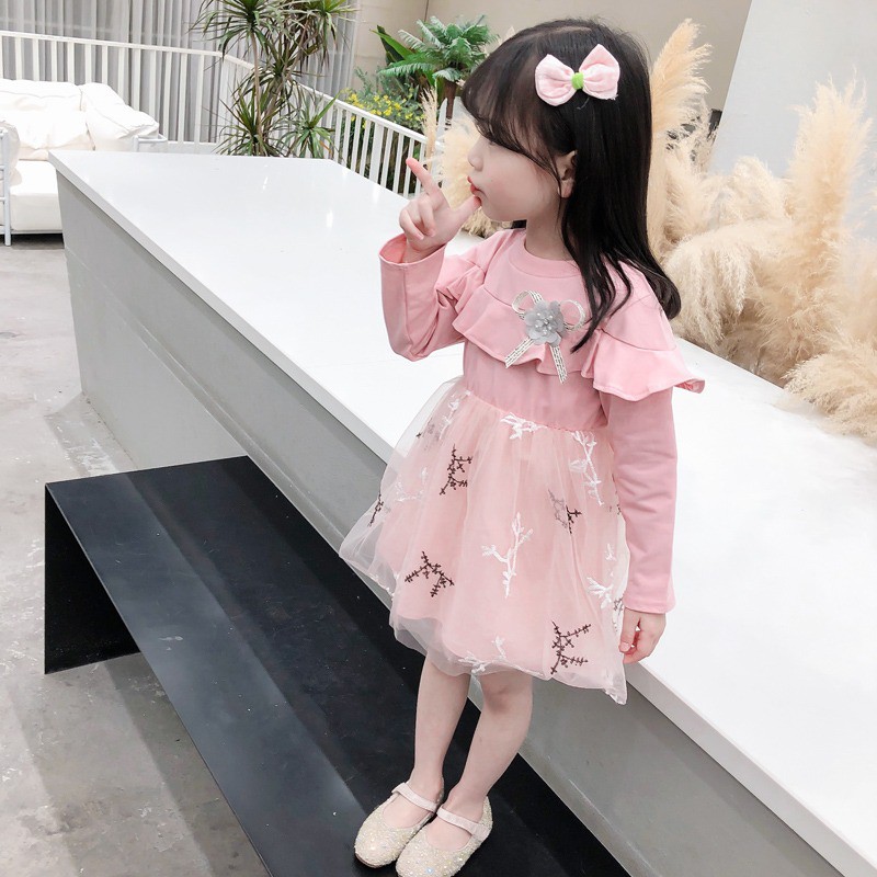 HappyOliver DRESS CLAIRE BRANCH EBV Baju Dress Anak Perempuan Import 6 bulan - 4 TahunBaju /Dress Bayi Perempuan/Gaun Bayi Perempuan/Dress Pesta/Dress Bayi