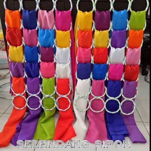 Selendang / anteng / senteng bahan Sifon Bali-1