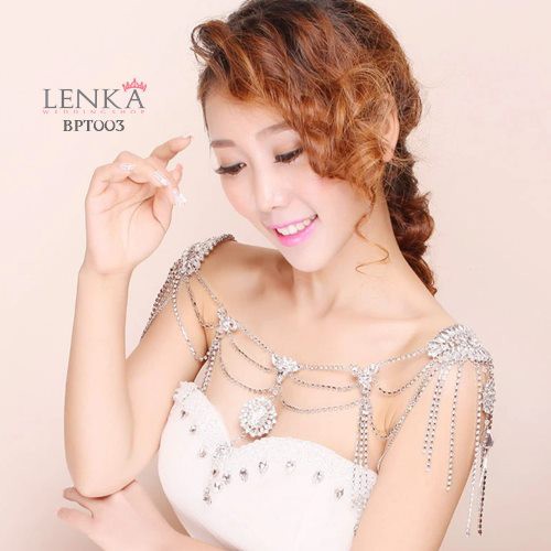 [READY STOCK] BRIDAL BOLERO CRYSTAL AKSESORIS PERNIKAHAN WANITA BPT003