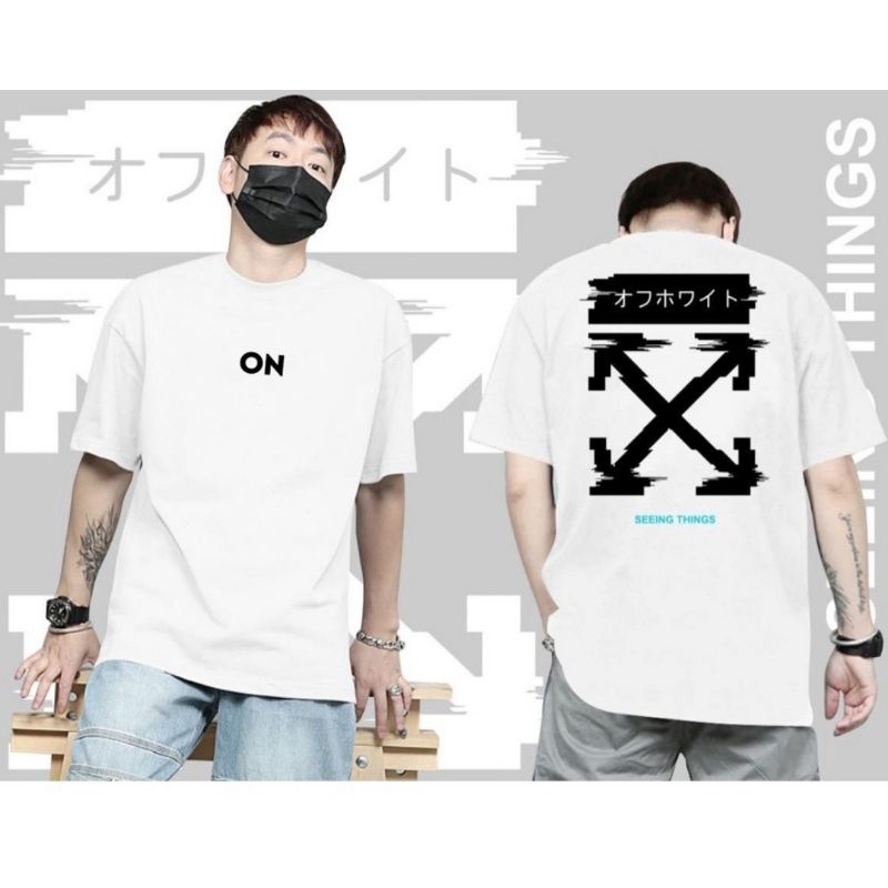 Kaos murah Kaos distro murah baju  distro pria t-shirt murah combed30s  off silang