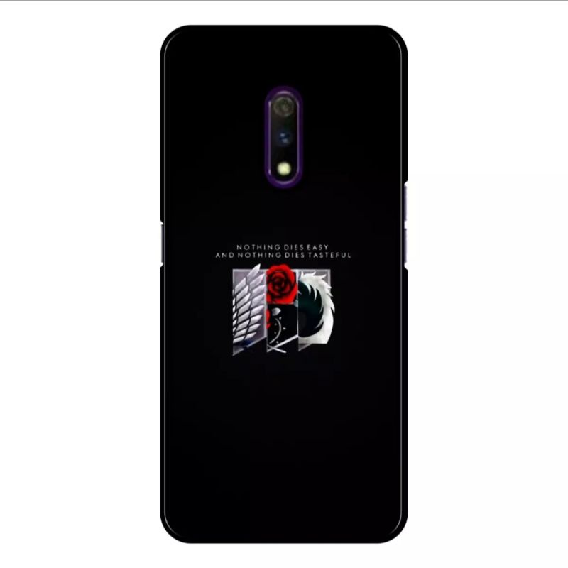 Ax case custom Oppo K3 & Realme X Fashion Animasi anime AOT Series