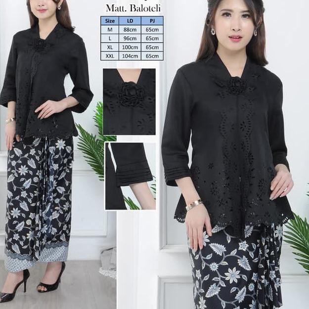 ✪ Atasan kebaya hitam / Kebaya modern / Kebaya hitam polos ✭