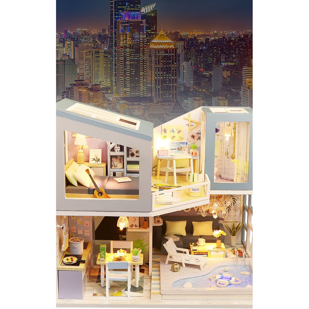 Rumah Miniatur Boneka 3D Lux / Rumah Boneka Mewah 3D 1:24