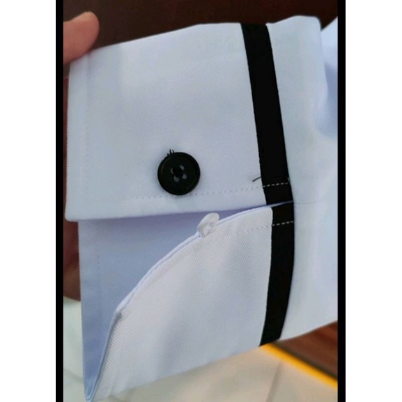 Baju Dinas Putih Wanita PDH putih PNS Blazer Putih Wanita Seragam ASN Putih Seragam Guru Putih Wanita Seragam Putih lis hitam Atasan Putih Pemda Atasan Putih Guru Wanita Seragam Kerja Wanita