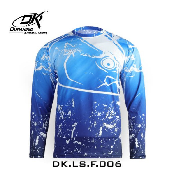 DK Fishing Jersey LS  Tuna Fish Blue