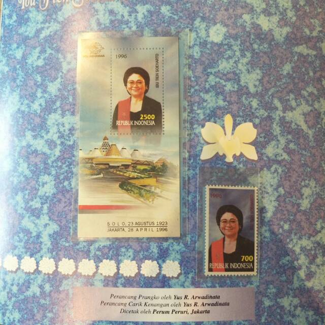

Album Perangko Ibu Tien Soeharto - 1996 - Prangko Indonesia