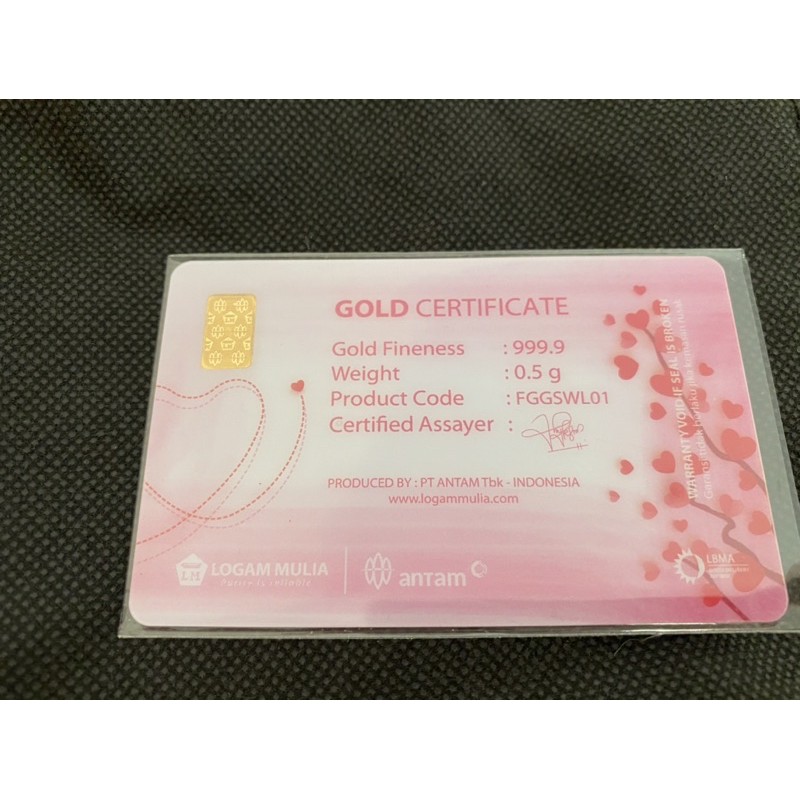 emas 0.5 gram bersertifikat ANTAM limited edition