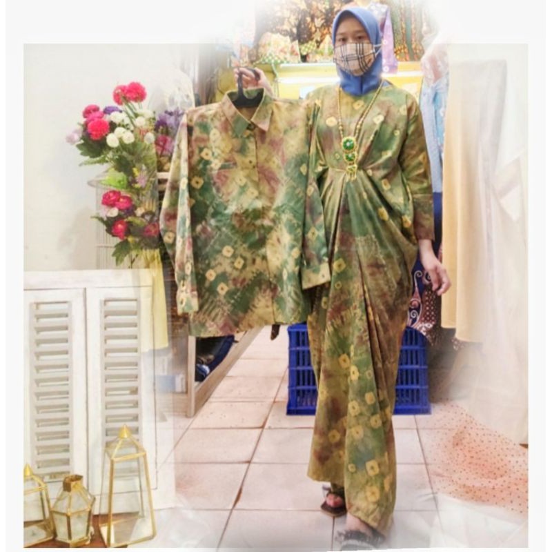 set couple jumputan asli khas palembang