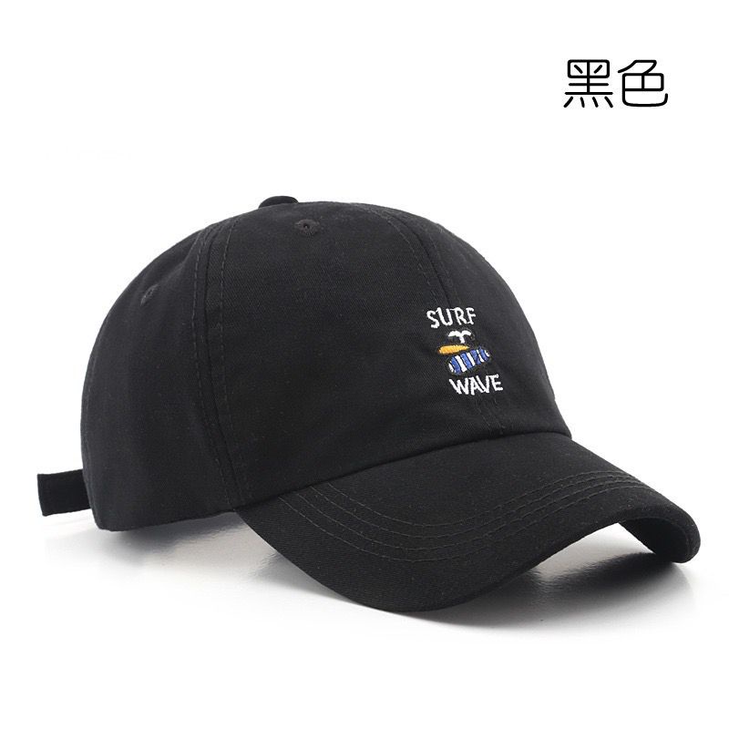 Topi Baseball Unisex Surf Wave Korea Style Kekinian / Cap Casual Fashion Soft Material New Model