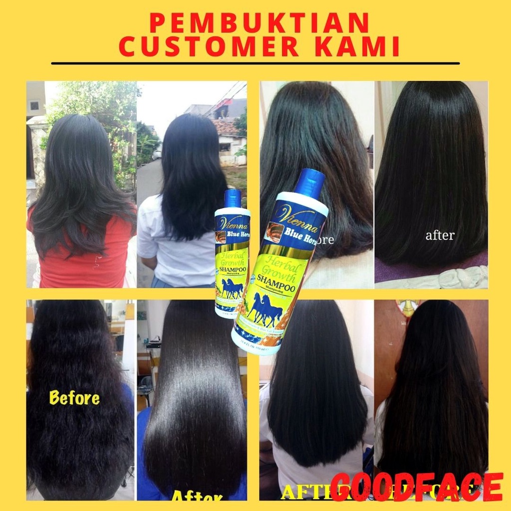 VIENNA SHAMPOO SAMPO KUDA HERBAL GROWTH 350ML SHAMPO KUDA ORIGINAL PENUMBUH RAMBUT CEPAT TREATMENT RAMBUT