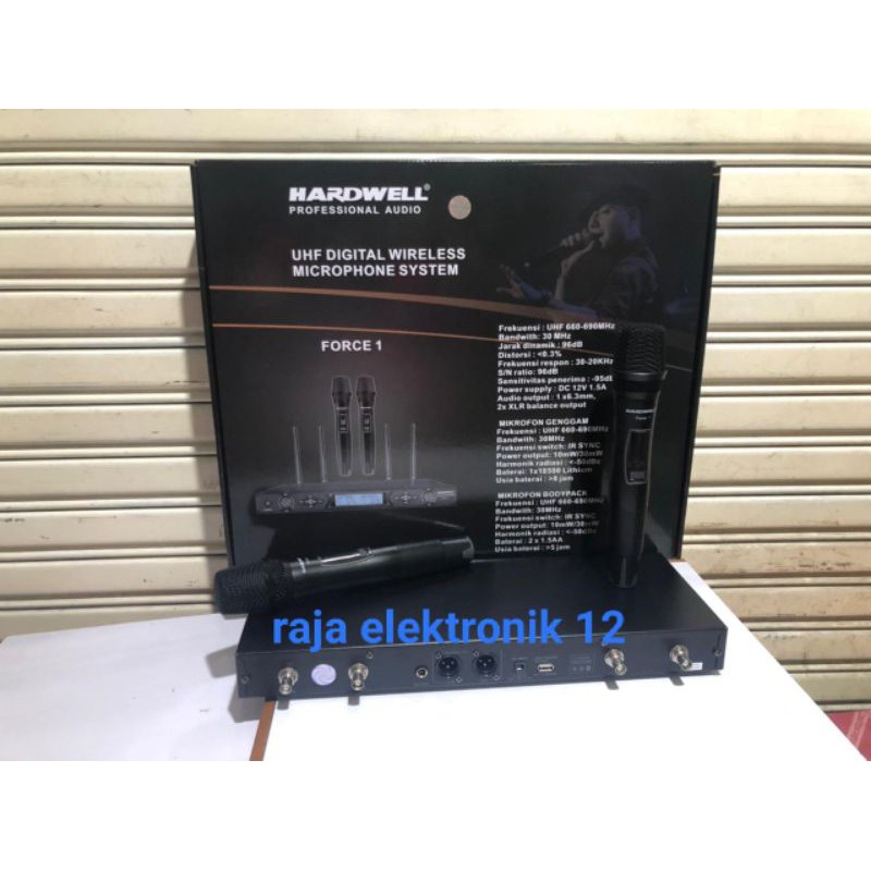 mic/mik wireless Hardwell Force 1.product model hardwell.kwalitas tidak usah ragukan lagi.bagus