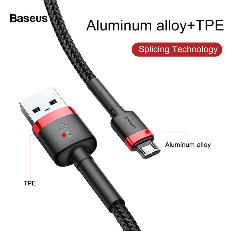 Baseus Kabel Data Micro Cafule Cable For Micro Quick Charge 2.4A