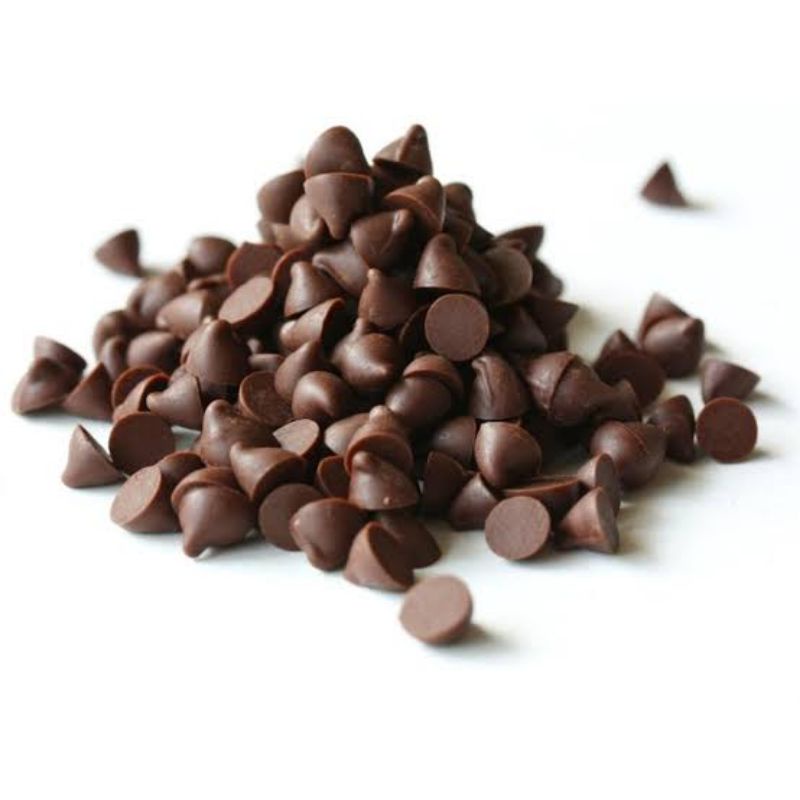 Choco chips topping hiasan kue es krim roti cokelat coklat warna warni setengah 1/2 bulat segitiga kerucut 100 gram