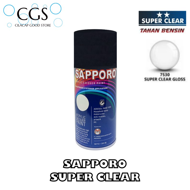 SUPER CLEAR GLOSS SAPPORO 7530 - sapporo clear gloss - klir sapporo - kler sapporo - sapporo clear g