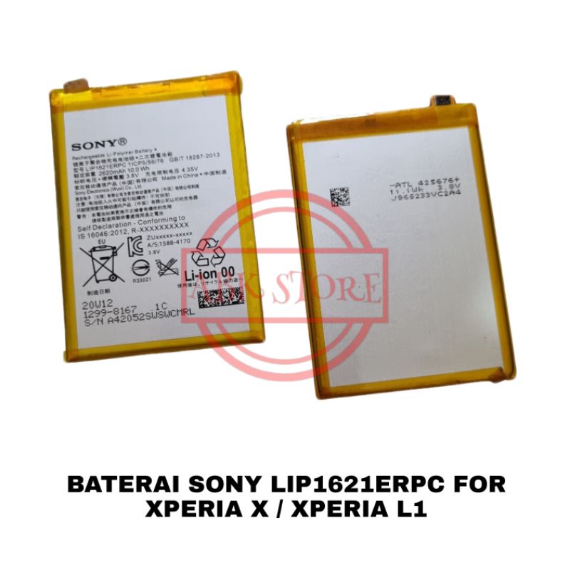 BATRE BATERAI BATTERY SONY XPERIA X / XPERIA L1 DOCOMO AU GLOBAL LIP621ERPC ORIGINAL