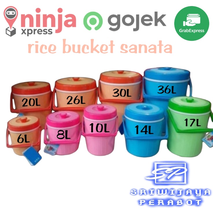 RICE-ICE BUCKET SANATA | TERMOS NASI-ES BUCKET 6L-8L-10L-14L-17L-20L-26L-30L-36L